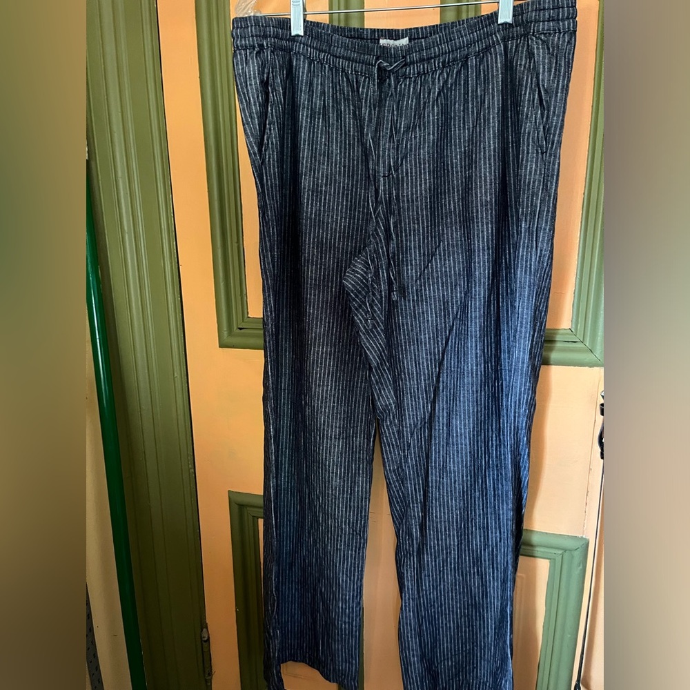 Merona Linen Blend Wide Leg Pants XL